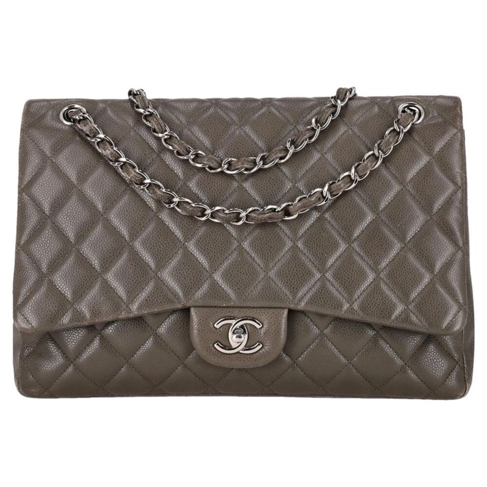Chanel Classic Maxi Flap Caviar Leather Bag
